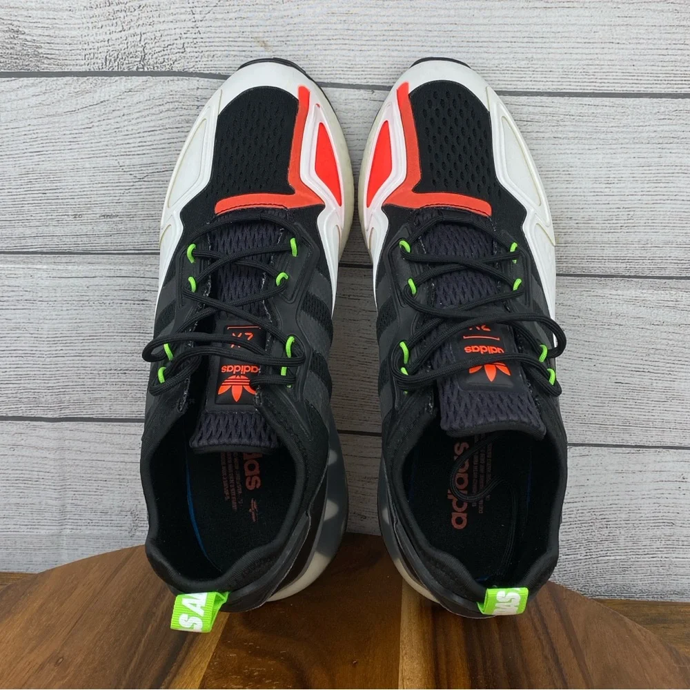 Adidas ZX 2K Boost Black White Sneaker H02743 Men’s Shoe Size 12